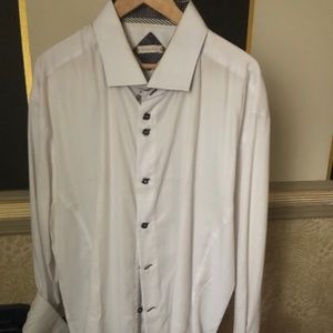 Bespoke men’s dress shirt with cuff detail 3X/4X